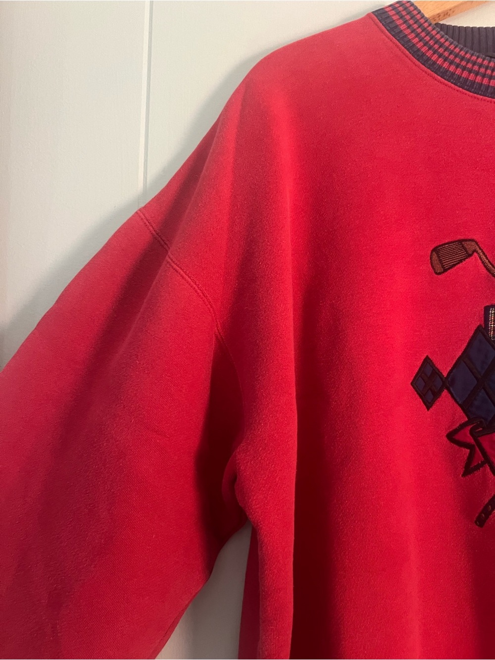Vintage 90’s Crewneck Embroidered Golf Fore Preppy Sweatshirt XL - Picture 5 of 14
